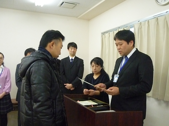 第25回統一試験成績優秀者表彰式